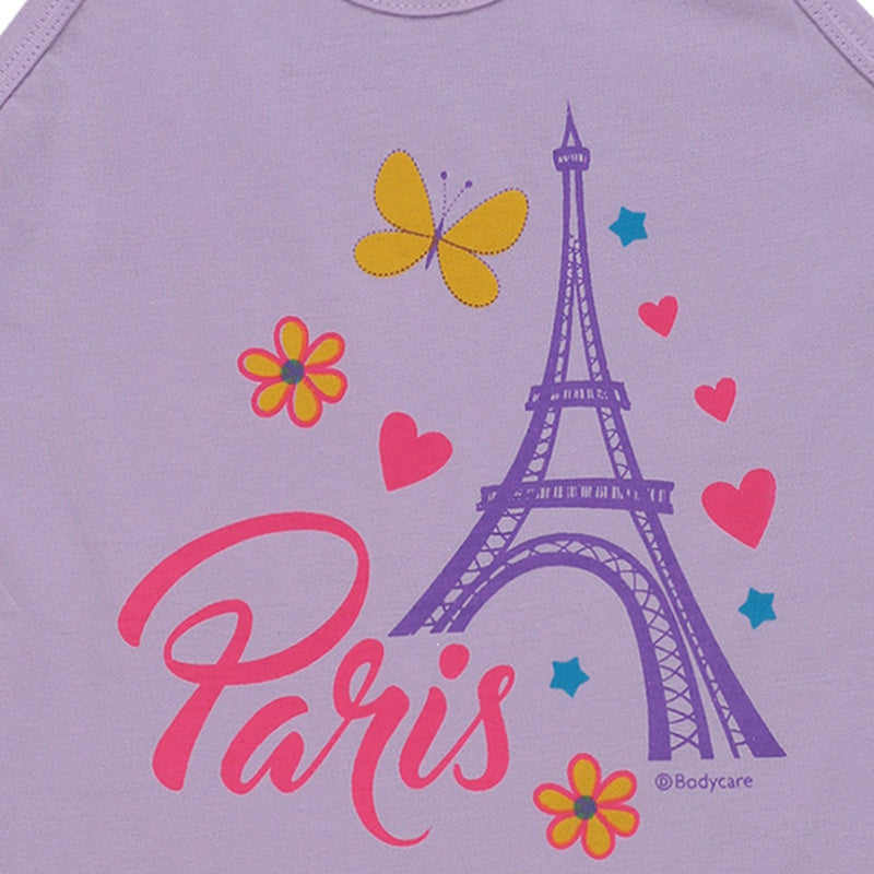 Bodycare Girls Cotton Vest Dori Neck Sleeveless Solid Pack Of 6