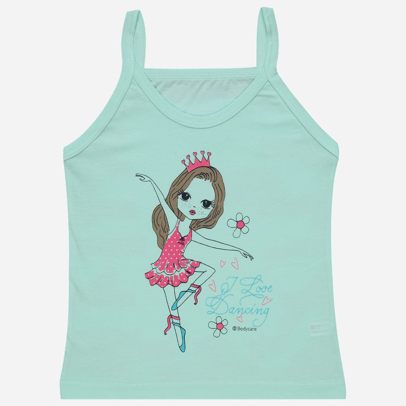 Bodycare Girls Cotton Vest Dori Neck Sleeveless Solid Pack Of 6