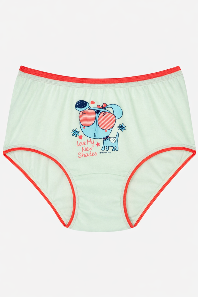 Girls 100% Cotton Top Elastic Panty with Soft Feel for Everyday Innerwear Comfort and Regular Use - Pack of 6