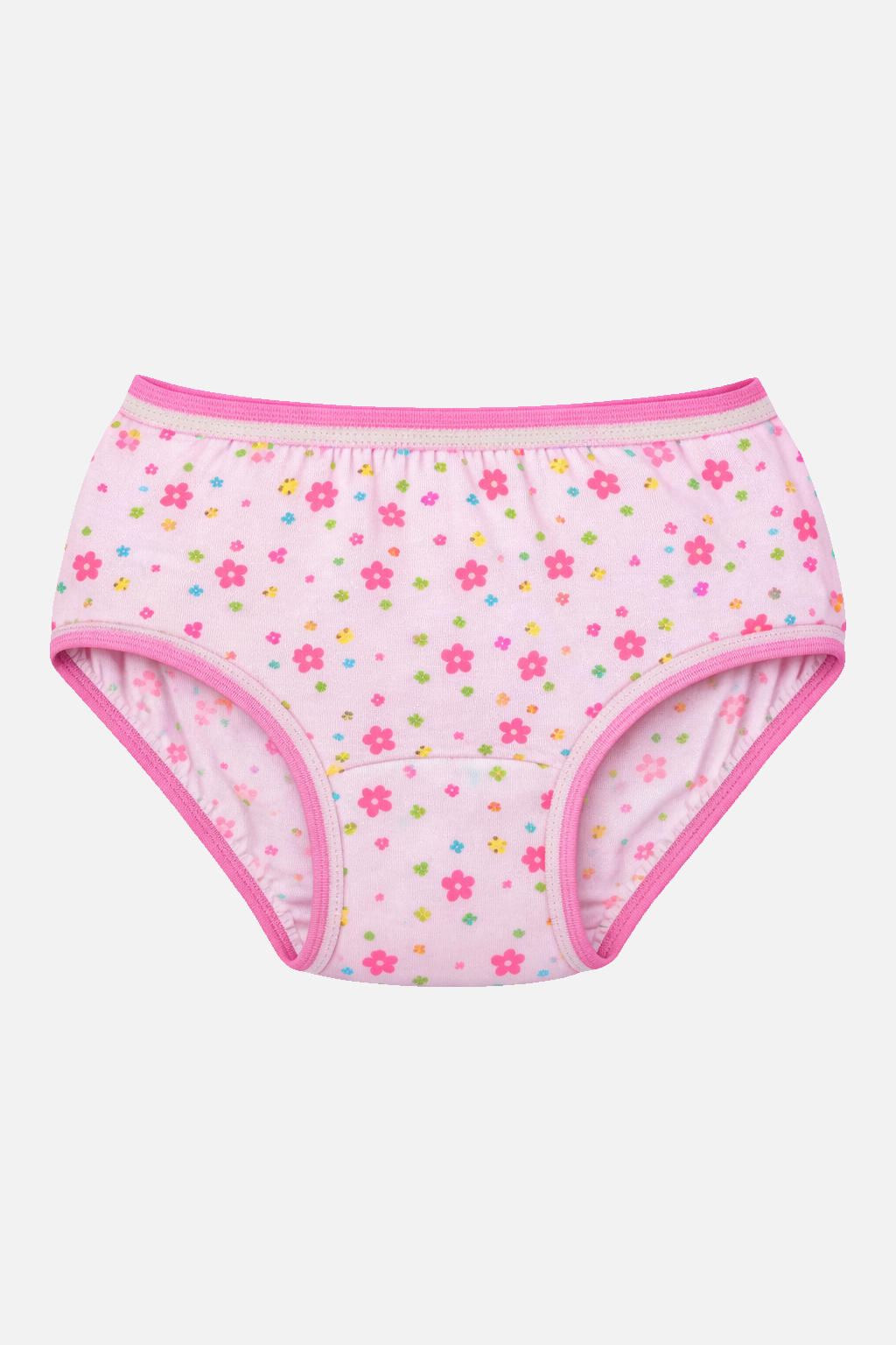 Girls Innerwear Panty Top Elastic Printed for Everyday Comfort, Easy Fit and Kids Innerwear Essentials - Pack of 3