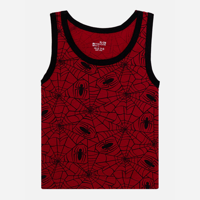 Boys 100% Cotton Sleeveless Round Neck Vest with Regular Fit for Comfortable Daily Innerwear Use - Pack of 4