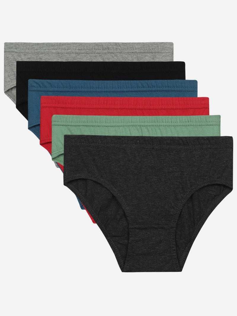 Bodycare Boys Cotton Brief Solid Pack Of 6
