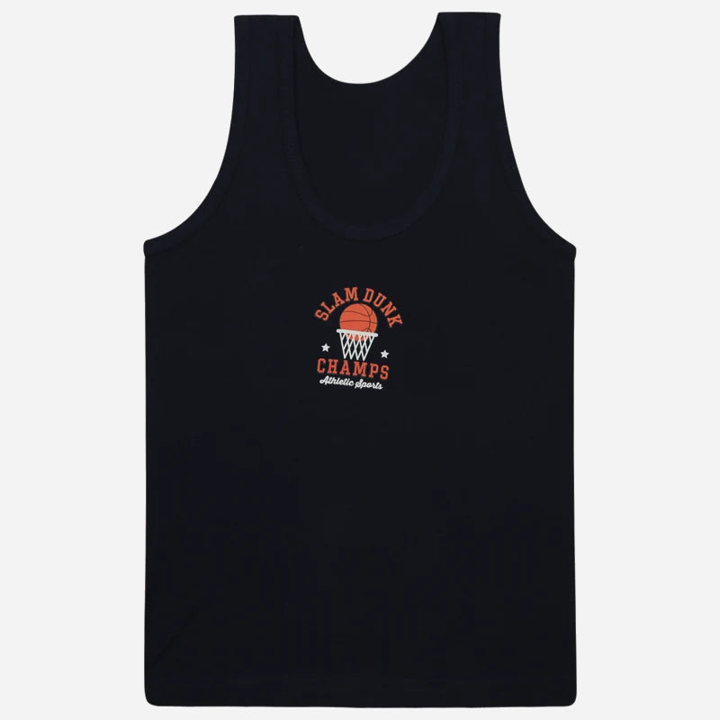 Boys Vest Round Neck Sleeveless Pack of 6 - Bodycare