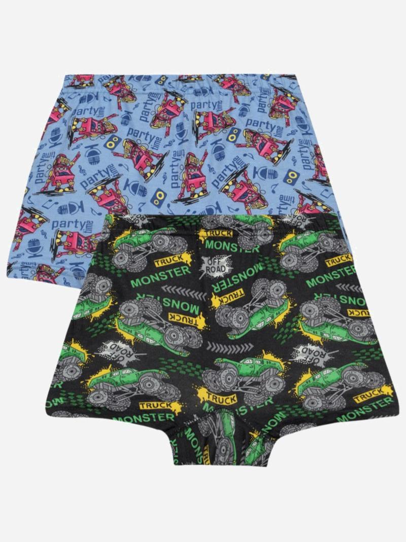 Bodycare Boys Cotton Trunk Self Design Pack Of 2
