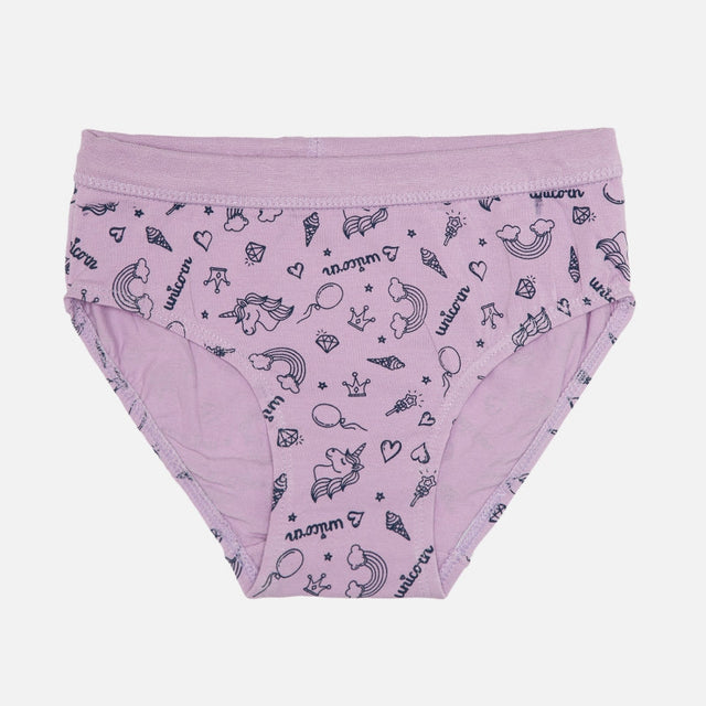 Girls Cotton Spandex Panty Stretch Lycra Band Pack of 3 - Bodycare