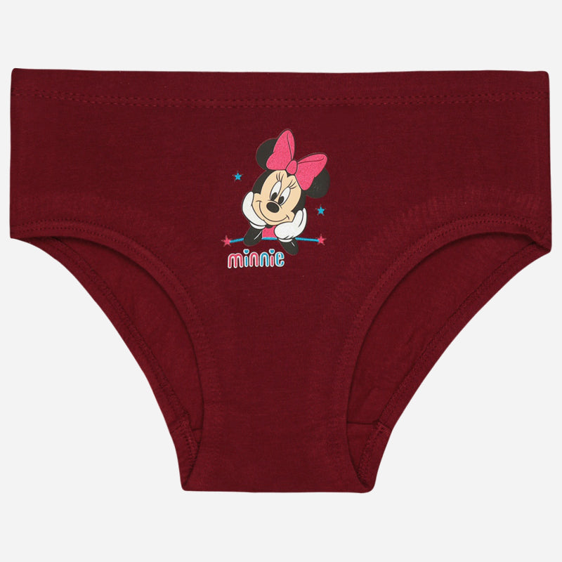 Girls Minnie & Friends Cotton Spandex Panty Inner Elastic Pack of 6 - Bodycare