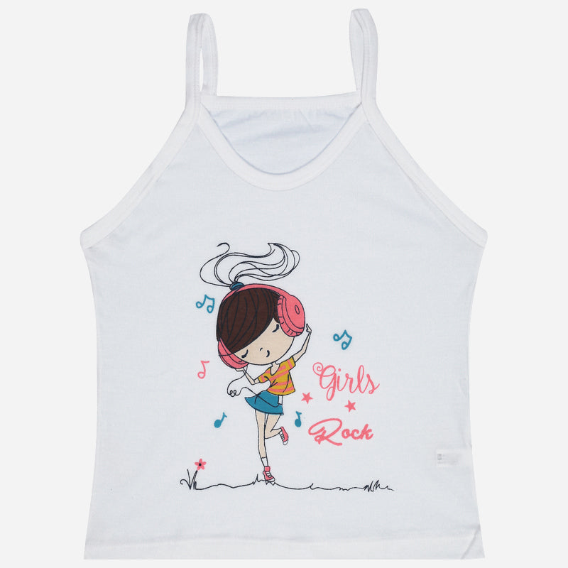 Girls Vest Dori Neck Sleeveless Pack of 6 - Bodycare