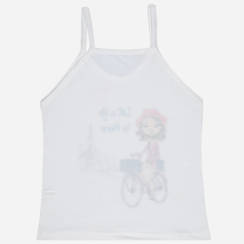 Girls Vest Dori Neck Sleeveless Pack of 6 - Bodycare