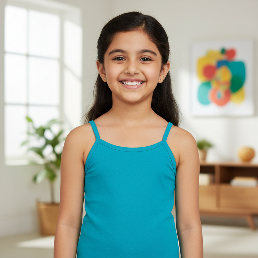 Girls Vest Dori Neck Sleeveless - Bodycare