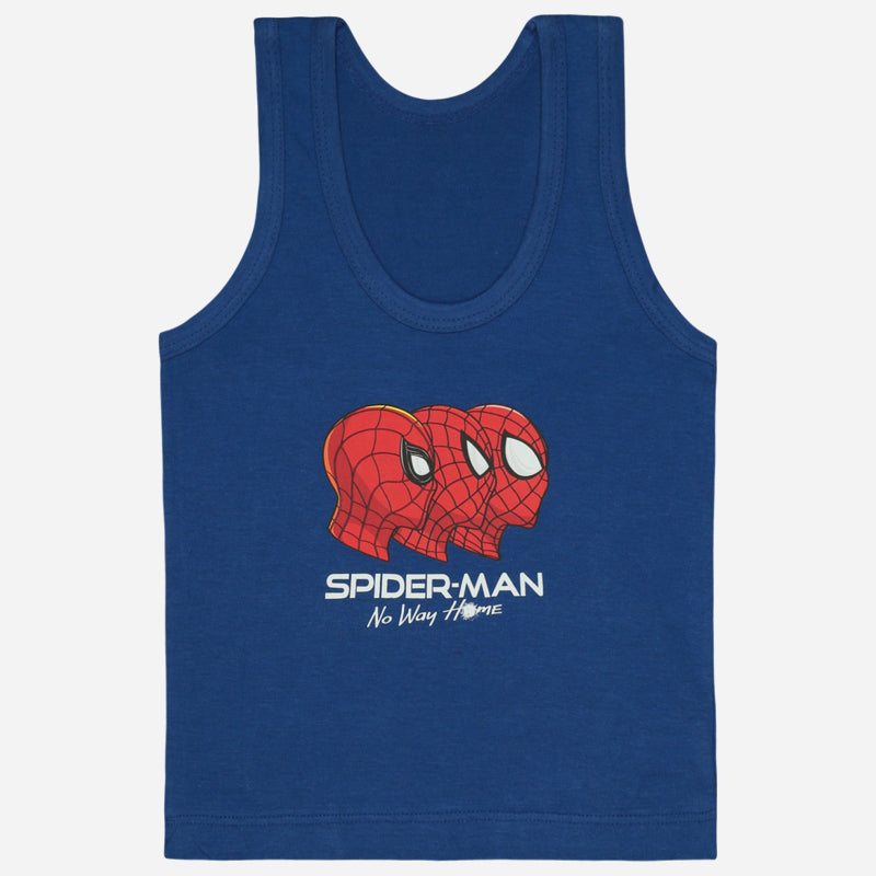 Bodycare Boys Cotton Spiderman Printed Vest Pack Of 4