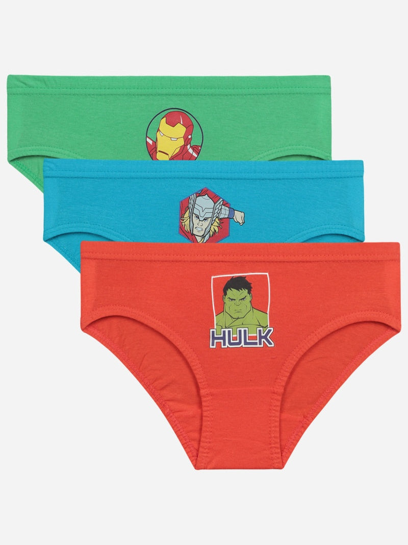 Bodycare Avengers Boys Brief Solid Pack Of 3