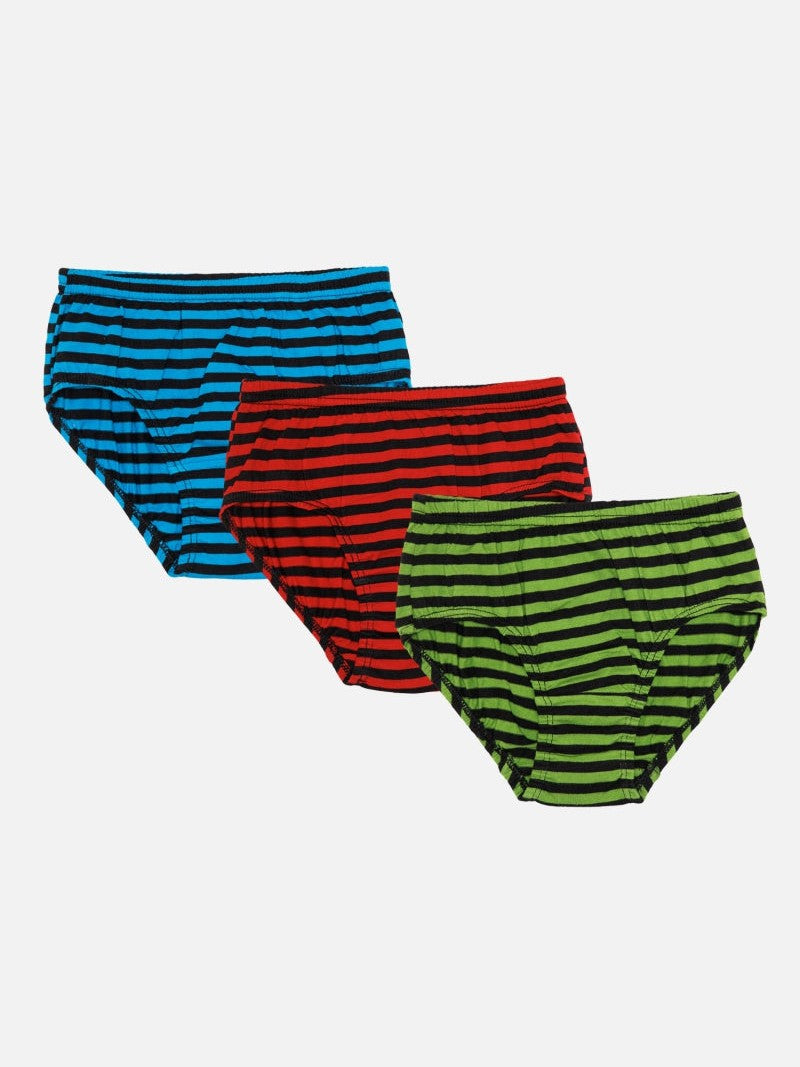 Bodycare Girls Stripe Panties Pack of 3 - Assorted