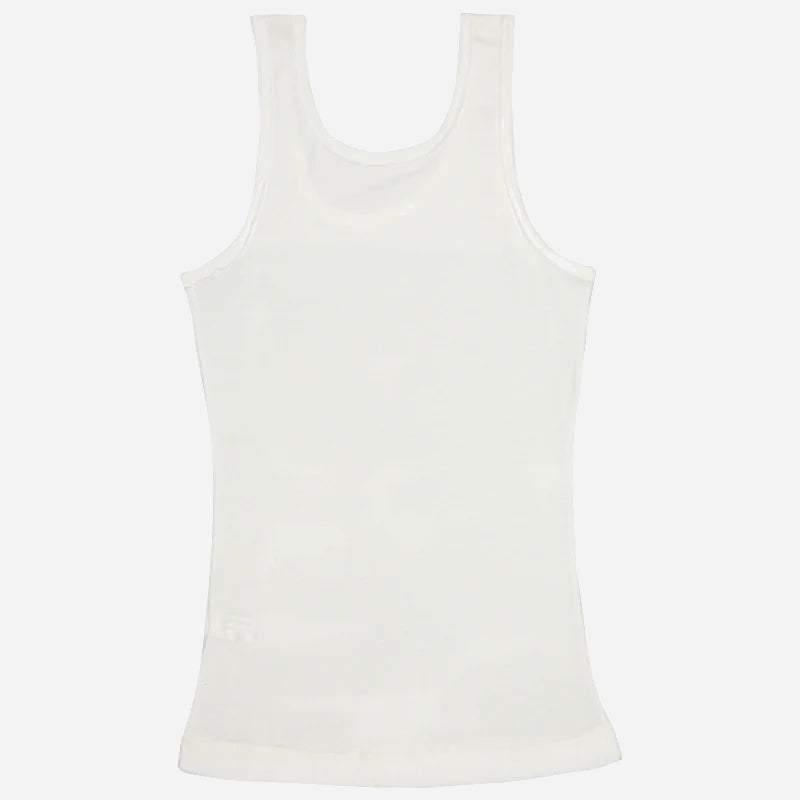 Girls Cotton Rib Vest Round Neck Sleeveless Pack of 4 - Bodycare