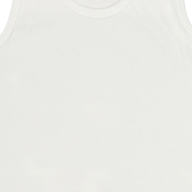 Girls Cotton Rib Vest Round Neck Sleeveless Pack of 4 - Bodycare