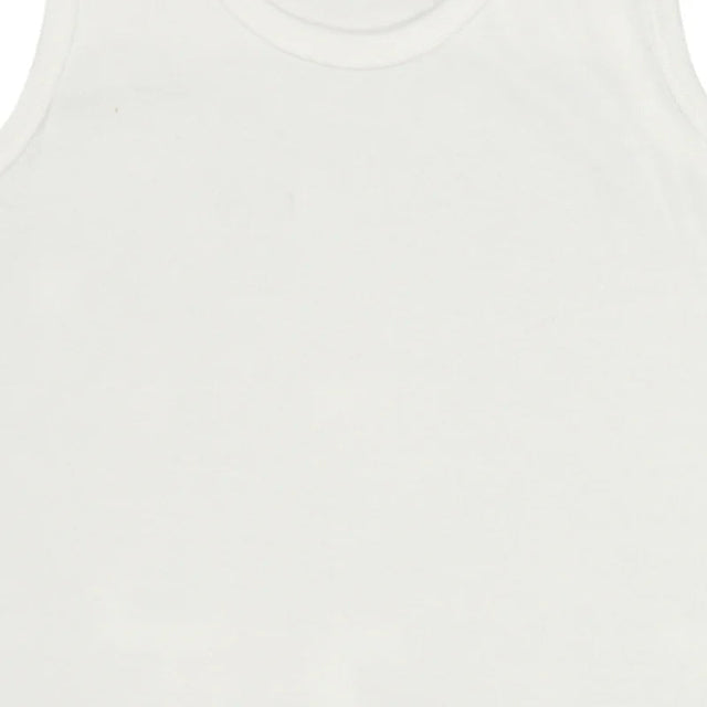 Girls Cotton Rib Vest Round Neck Sleeveless Pack of 4 - Bodycare
