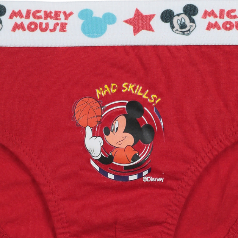 Boys Mickey & Friends Brief Top Elastic Pack of 3 - Bodycare