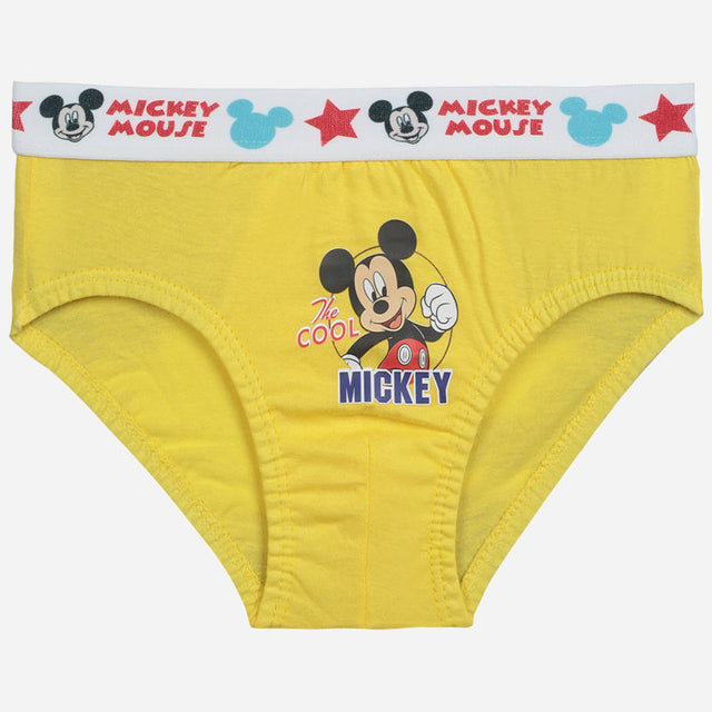Boys Mickey & Friends Brief Top Elastic Pack of 3 - Bodycare