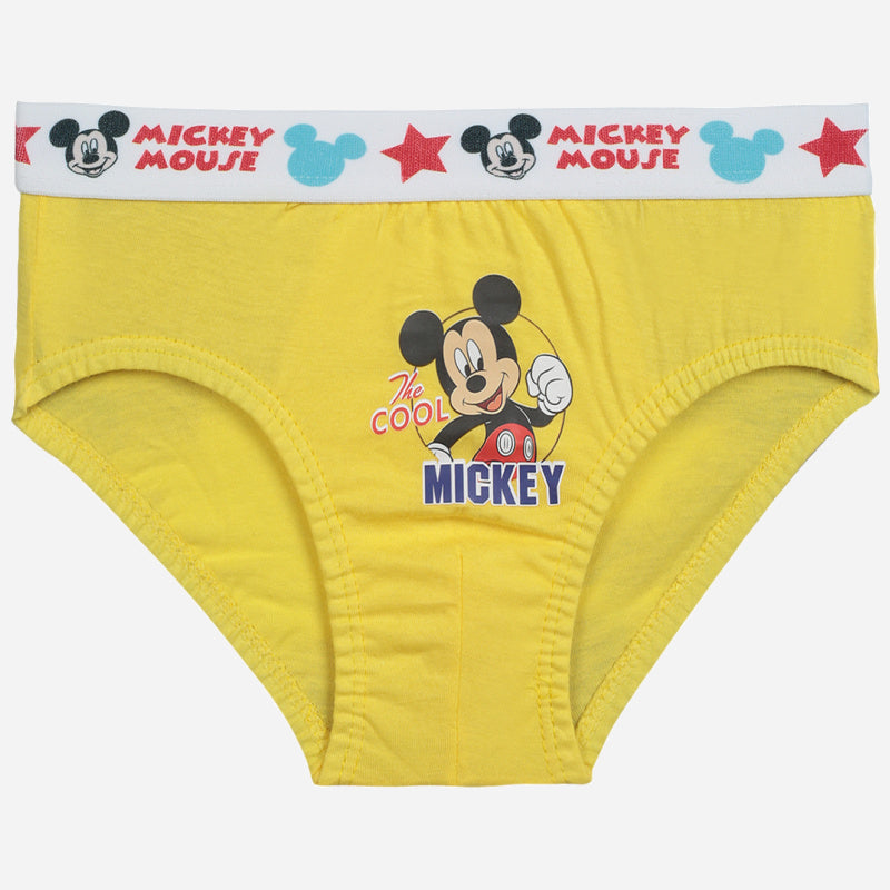 Boys Mickey & Friends Brief Top Elastic Pack of 3 - Bodycare