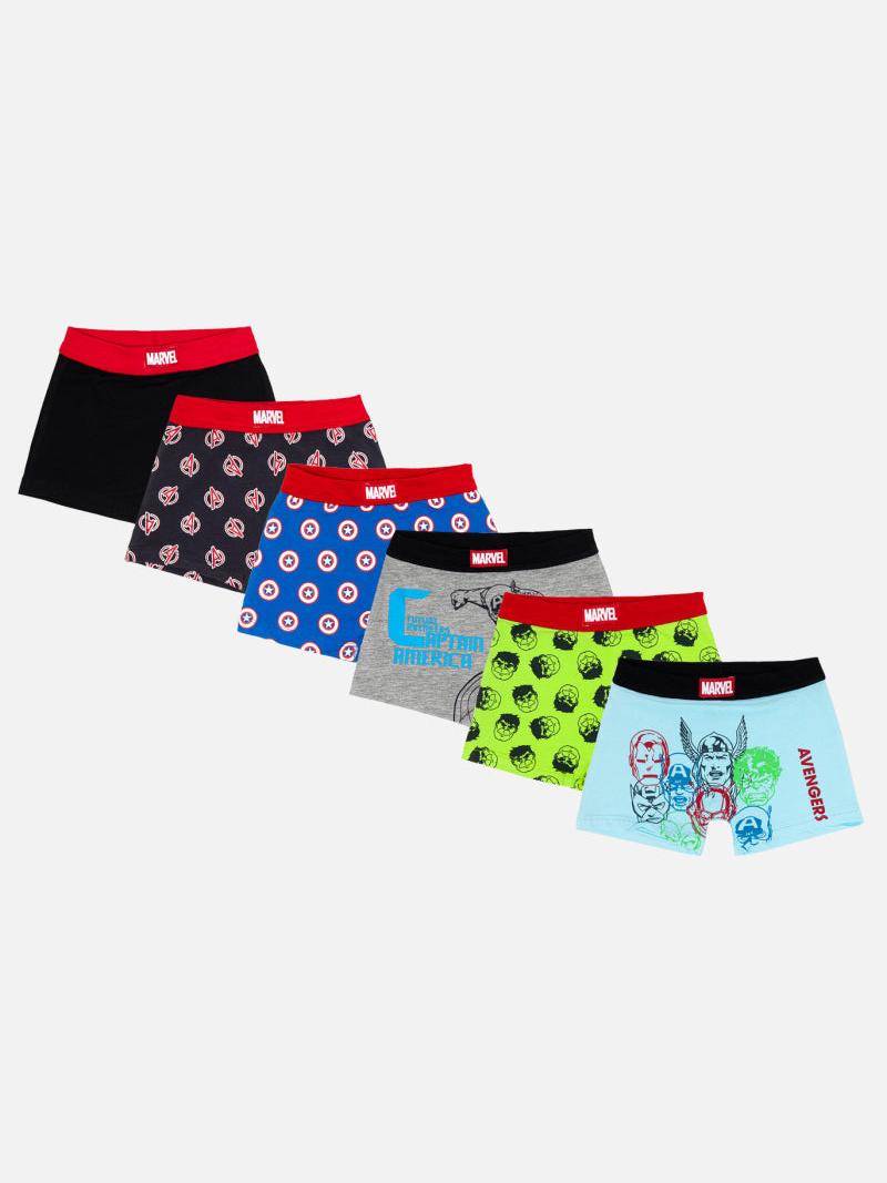 Bodycare Avengers Boys Trunk Solid Assorted |100% Cotton |Pack Of 6
