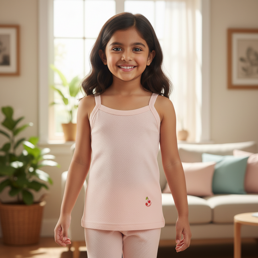Girls Vest Dori Neck Pack of 3 - Bodycare