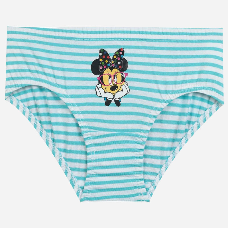 Girls Minnie & Friends 100% Cotton Panty Inner Elastic Pack of 3 - Bodycare