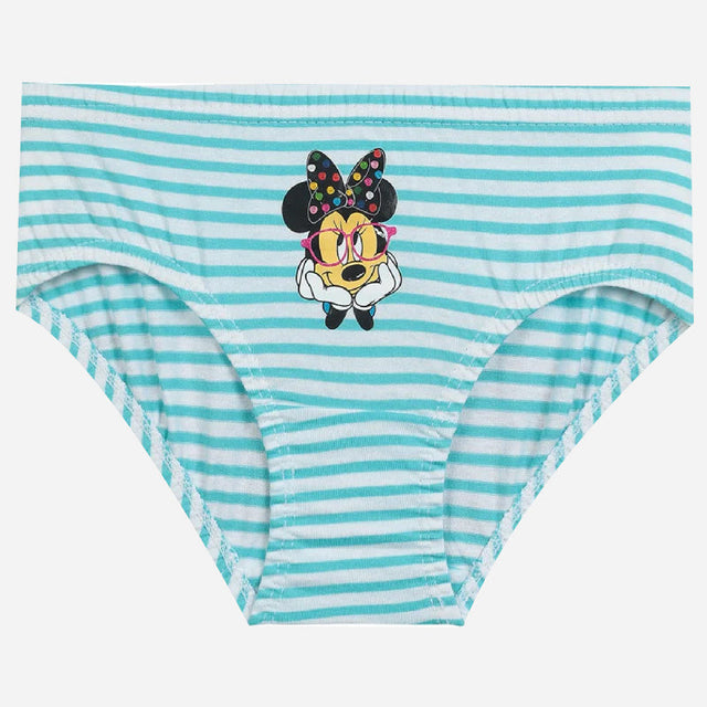 Girls Minnie & Friends 100% Cotton Panty Inner Elastic Pack of 3 - Bodycare