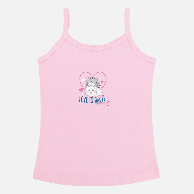 Bodycare Girls Vest Dori Neck|Regular Fit | Sleeveless |Solid Assorted Pack Of 3