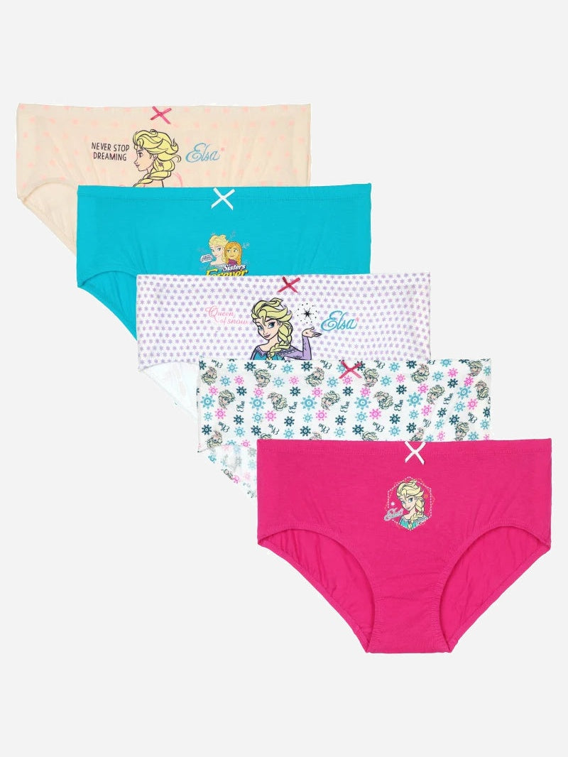 Bodycare Frozen Girls Panty Solid Pack Of 5