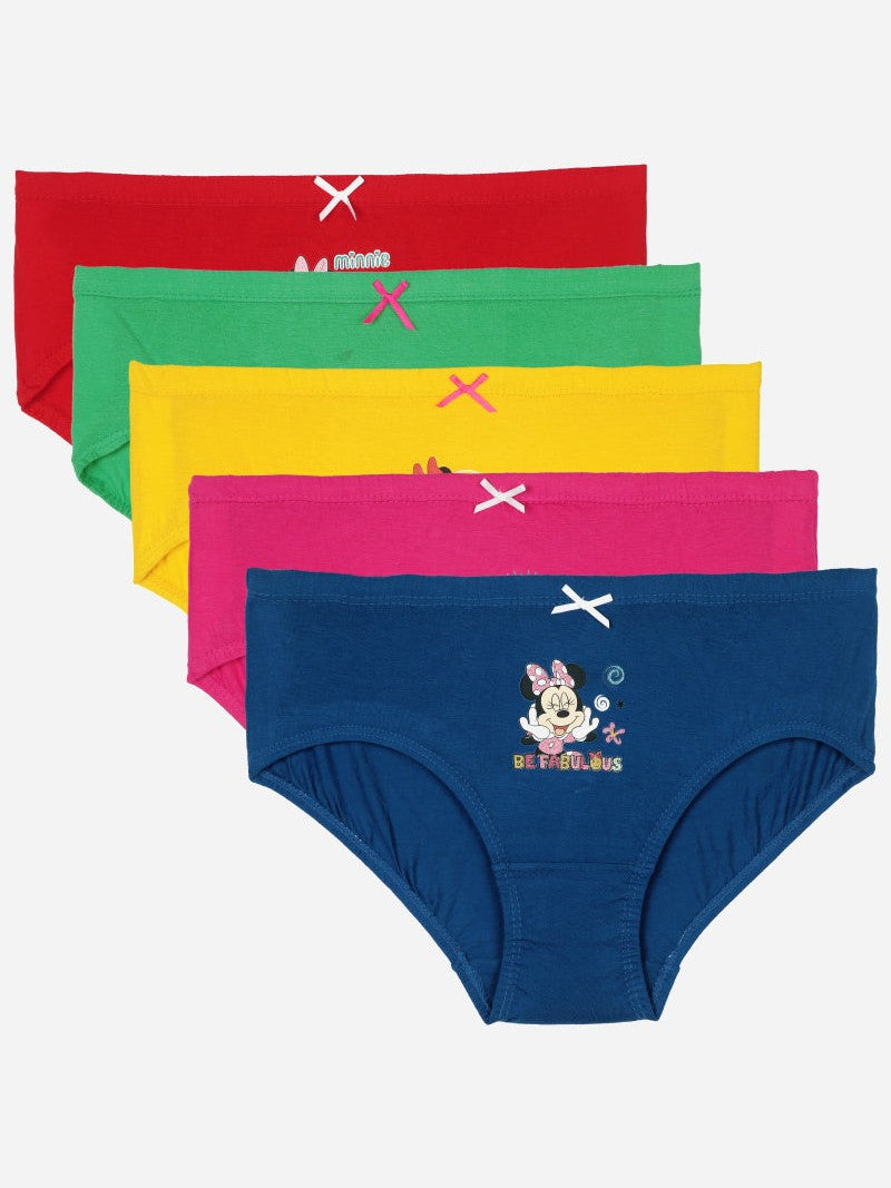 Bodycare Minnie & Friends Girls Panty Solid Pack Of 5