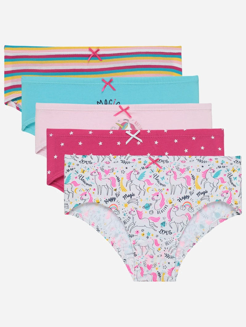 Bodycare Girls Panty Solid Pack Of 5