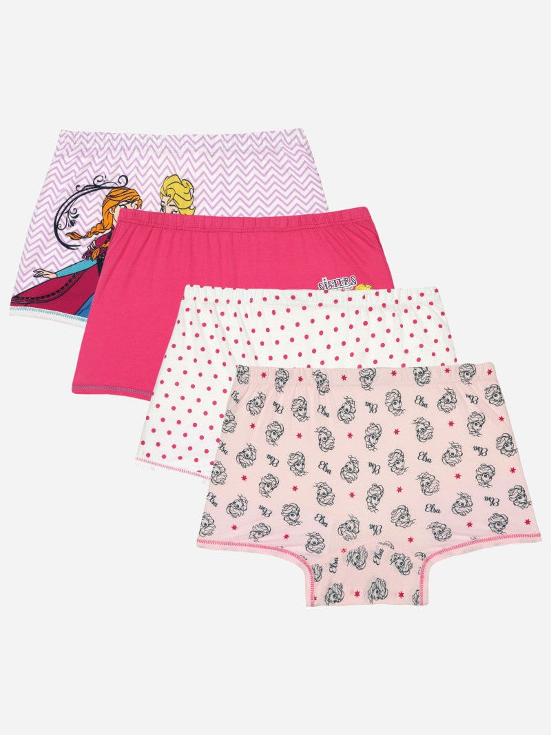 Bodycare Frozen Girls Boyshorts Solid Pack Of 4