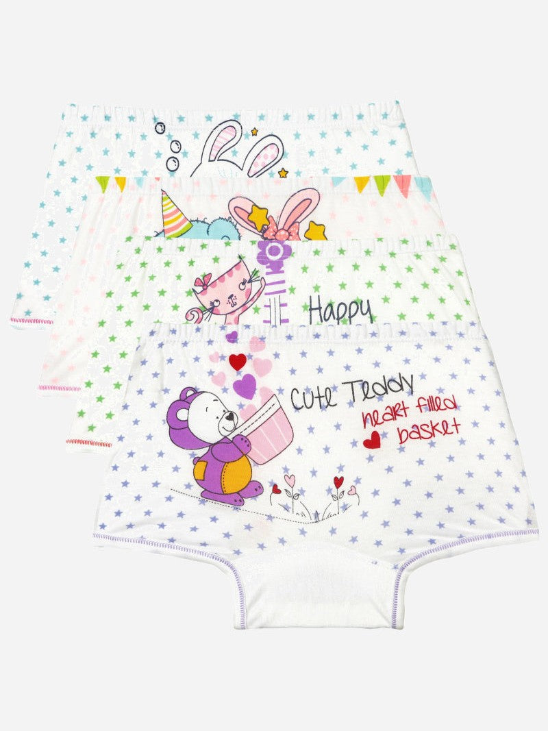 Bodycare Girls Boyshorts Solid Pack Of 4