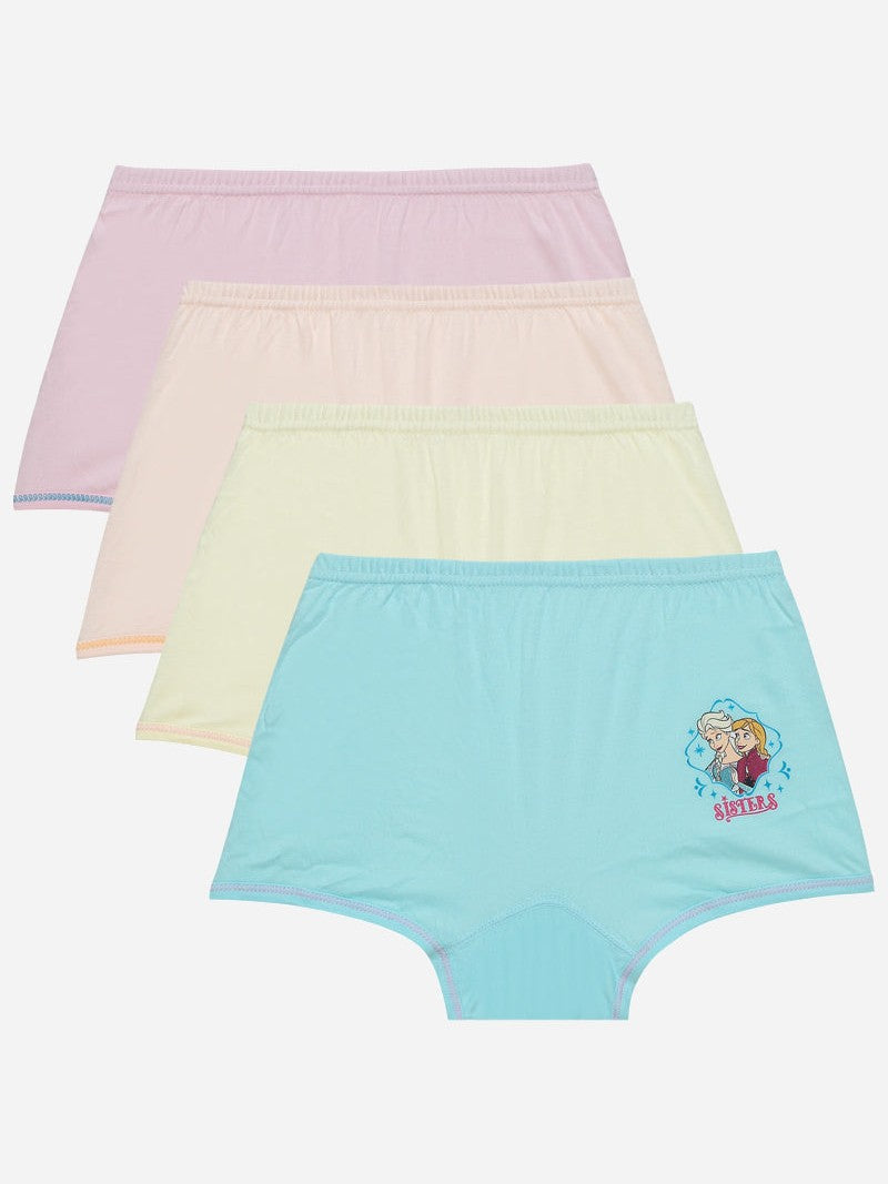 Bodycare Frozen Girls Boyshorts Solid Pack Of 4
