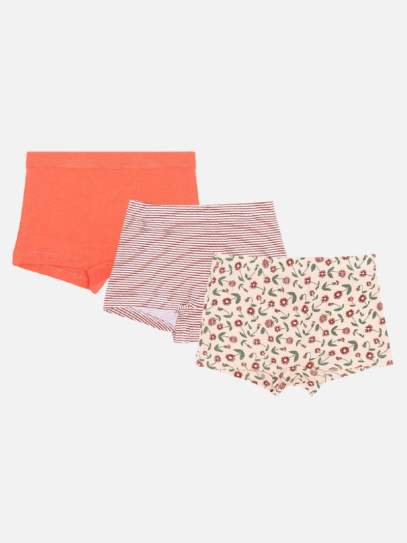 Bodycare Girls Boyshorts Solid Assorted | 100% Cotton | Pack Of 3