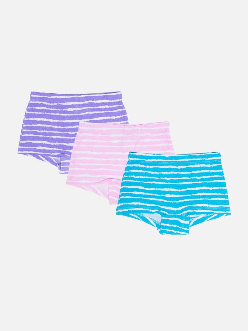 Bodycare Girls Boyshorts Solid Assorted | 100% Cotton | Pack Of 3