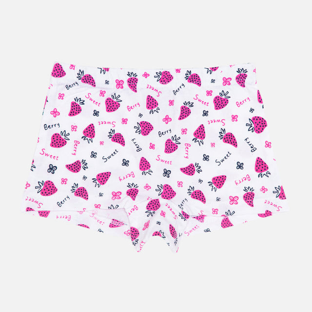 Girls 100% Cotton Boyshorts Inner Elastic Pack of 3 - Bodycare