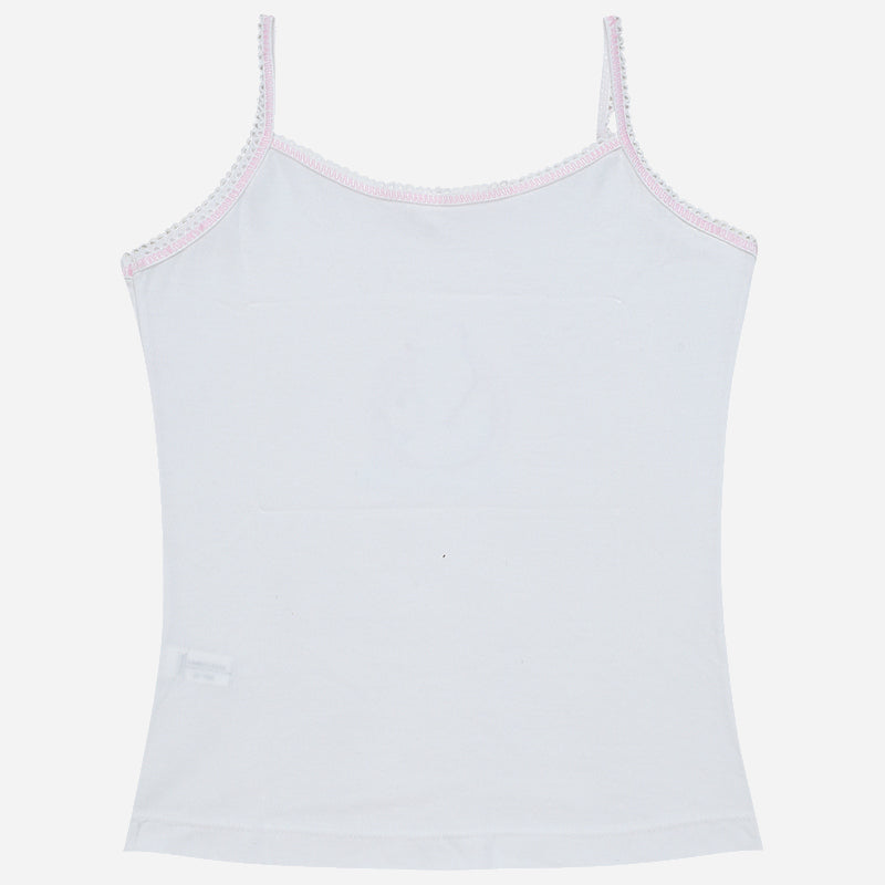 Bodycare Princess Girls Vest Round Neck Sleeveless Solid Pack Of 3