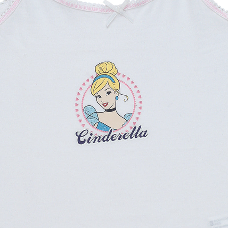Girls Princess Vest Sleeveless Pack of 3 - Bodycare