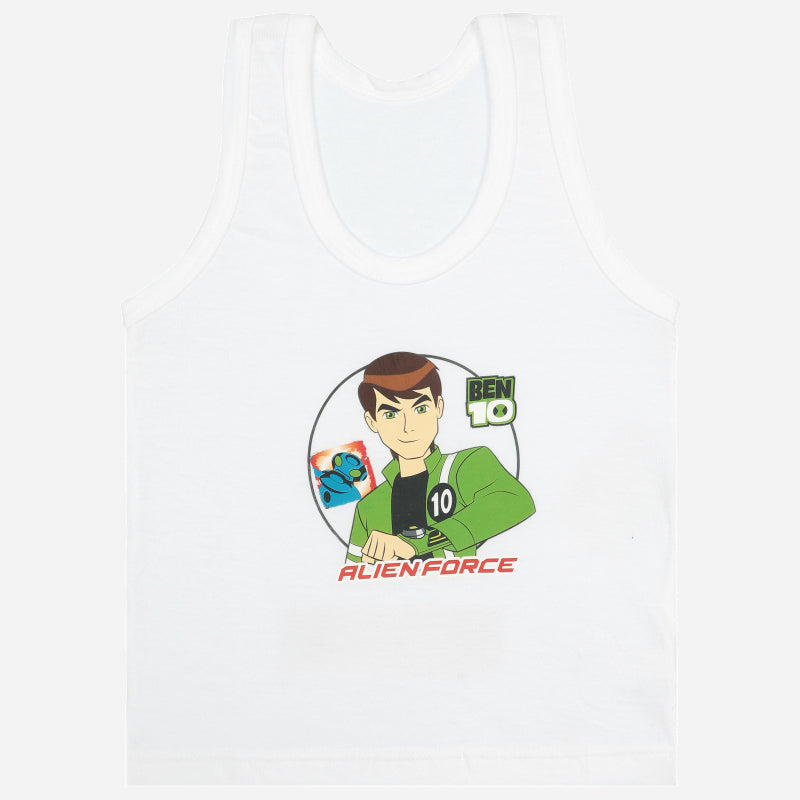 Bodycare Benten Boys Vest Round Neck Sleeveless Solid Pack Of 3
