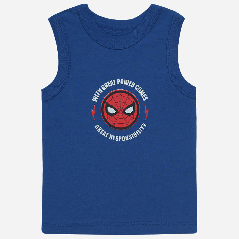 Boys Spiderman 100% Cotton Vest Pack of 3 - Bodycare