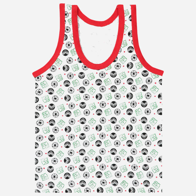 Boys Benten Innerwear Vest 100% Cotton Skin Friendly Lightweight Round Neck Sleeveless for Everyday Comfort - Pack of 3