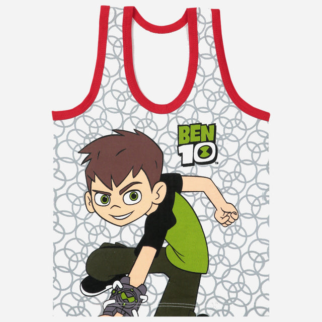 Boys Benten Innerwear Vest 100% Cotton Skin Friendly Lightweight Round Neck Sleeveless for Everyday Comfort - Pack of 3