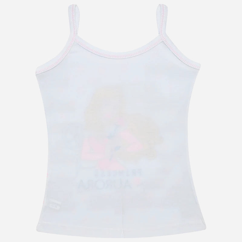 Bodycare Princess Girls Cotton Vest Dori Neck Sleeveless Solid Pack Of 6