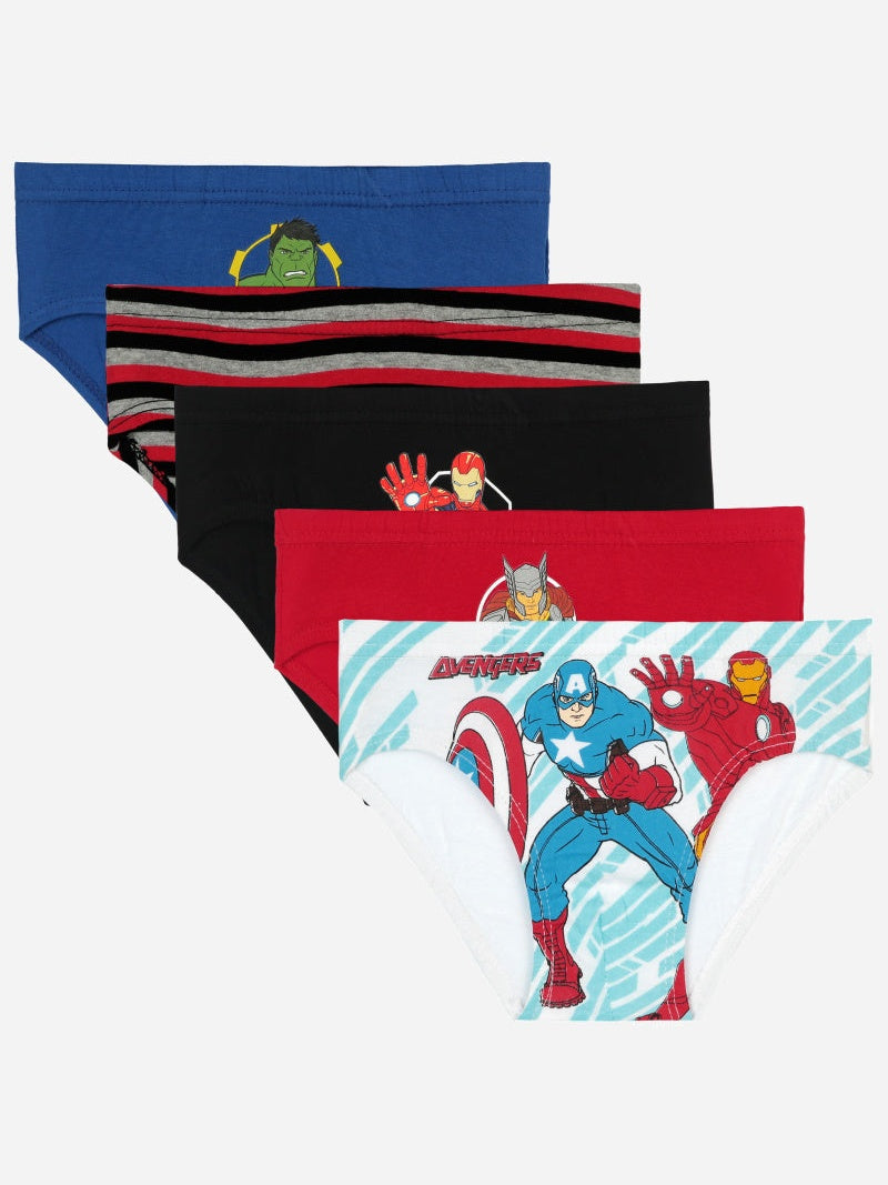 Bodycare Avengers Boys Brief Solid Pack Of 5