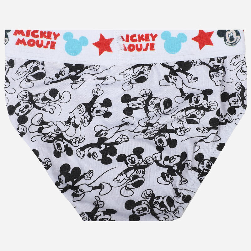 Boys Mickey & Friends Brief Top Elastic Pack of 4 - Bodycare