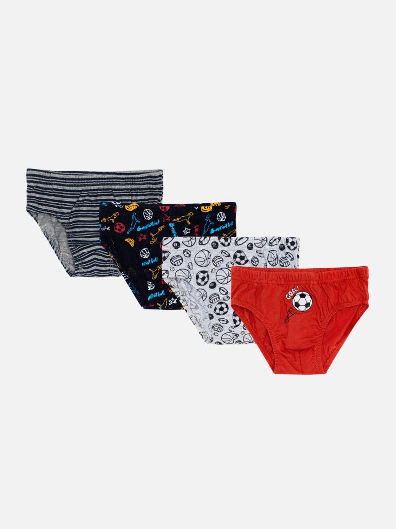 Bodycare Boys Brief for all day comfort Assorted Pack Of 4