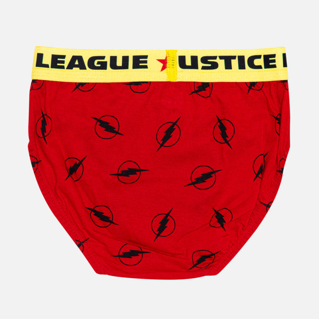 Boys Justice League 100% Cotton Brief Top Elastic Pack of 3 - Bodycare