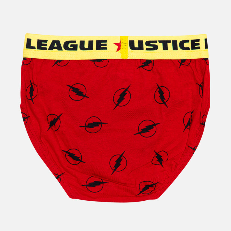 Boys Justice League 100% Cotton Brief Top Elastic Pack of 3 - Bodycare