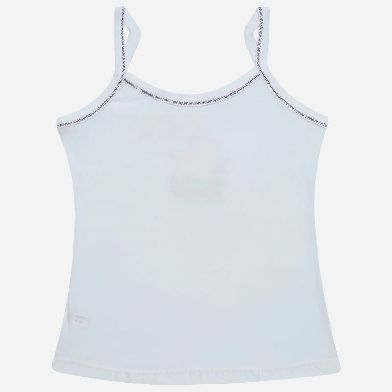 Bodycare Frozen Girls Cotton Vest Dori Neck Sleeveless Solid Pack Of 4