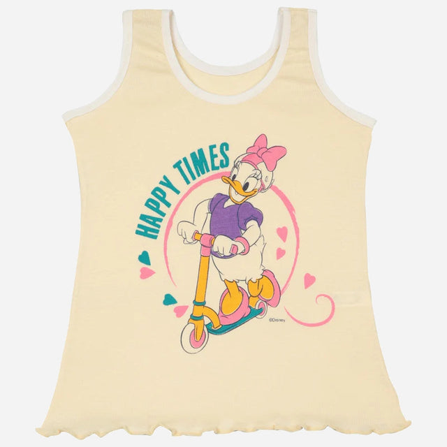 Girls Minnie & Friends Vest Round Neck Sleeveless Pack of 6 - Bodycare